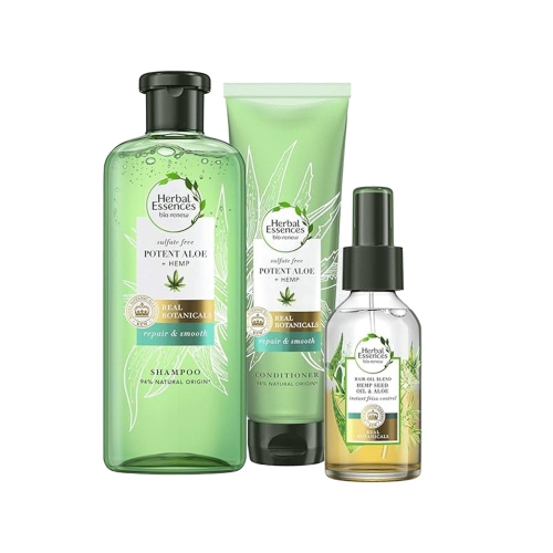 Herbal Essences - *Bio Renew* - Pack repara & suaviza - Champú + Acondicionador + Spray antiencrespamiento