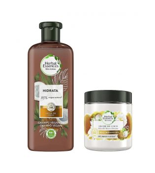 Herbal Essences - Pack champú + mascarilla con leche de coco