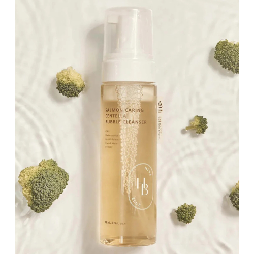 Heveblue - Limpiador facial Salmon Caring Centella Bubble