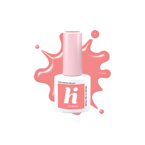 Hi Hybrid - Esmalte de uñas semipermanente - 116: Neon Peach