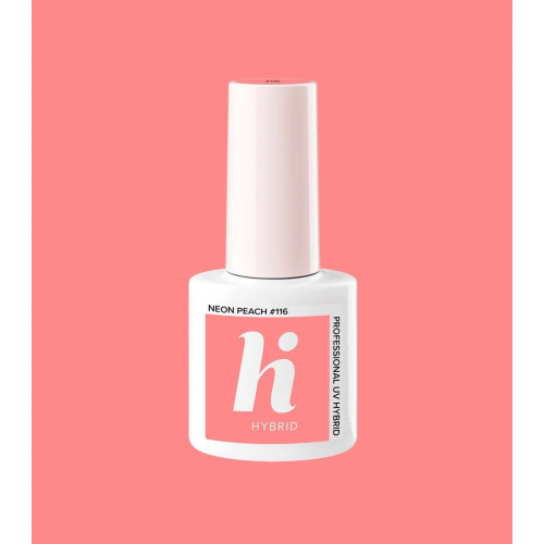 Hi Hybrid - Esmalte de uñas semipermanente - 116: Neon Peach