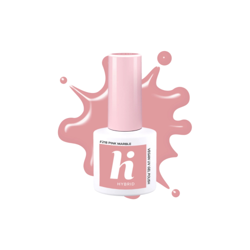 Hi Hybrid - Esmalte de uñas semipermanente - 218: Pink Marble