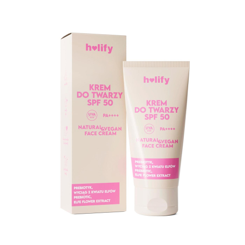 Holify - Protector solar facial con prebióticos SPF50 PA++++
