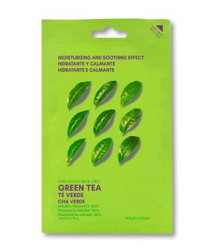 Holika Holika - Pure Essence Mask Sheet - Té verde - Calmante e hidratante