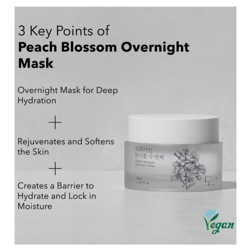 House of Dohwa - Mascarilla facial nutritiva Peach Blossom Overnight Mask