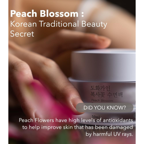 House of Dohwa - Mascarilla facial nutritiva Peach Blossom Overnight Mask