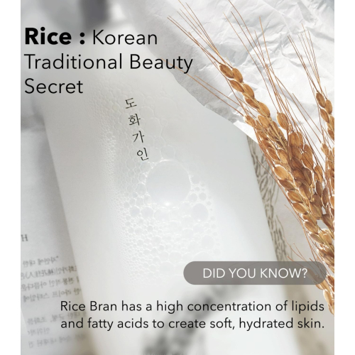 House of Dohwa - Tónico facial hidratante de arroz Rice Bran