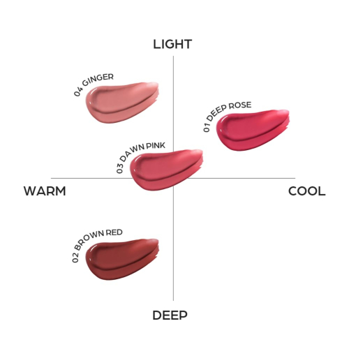 House of HUR - Tinte para labios Glowy Ampoule Tint - 01: Deep Rose