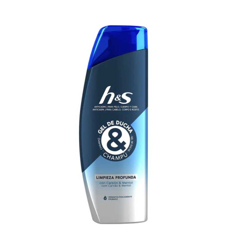 H&S - Gel de ducha y champú anticaspa Limpieza Profunda 300ml