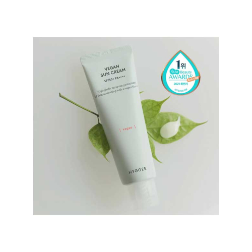 Hyggee - Protector solar facial nutritivo SPF50+ Vegan Sun Cream
