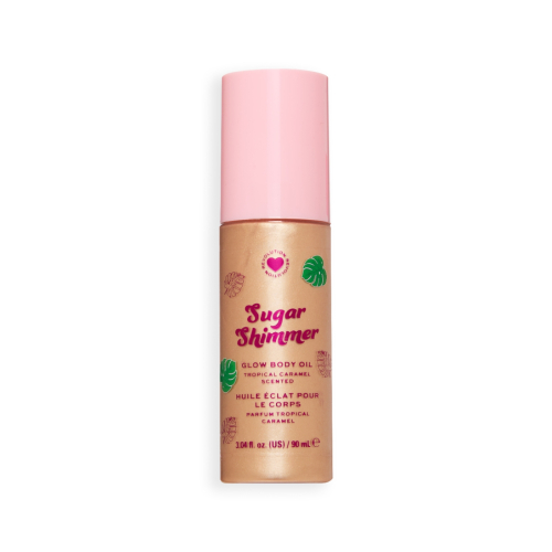 I Heart Revolution - Aceite corporal Tropical Caramel Glow - Sugar Shimmer Gold