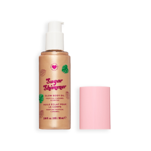 I Heart Revolution - Aceite corporal Tropical Caramel Glow - Sugar Shimmer Gold