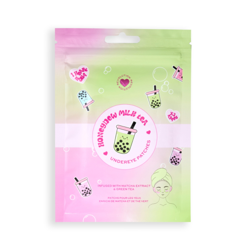 I Heart Revolution - *I Heart Boba* - Parches para ojos Honeydew Mik Tea - Extracto de té matcha