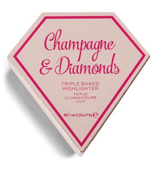 I Heart Revolution - Iluminador Triple Baked Diamond - Champagne & Diamonds