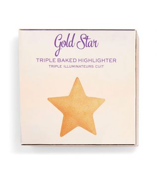 I Heart Revolution - Iluminador Triple Baked Star of the Show - Gold Star