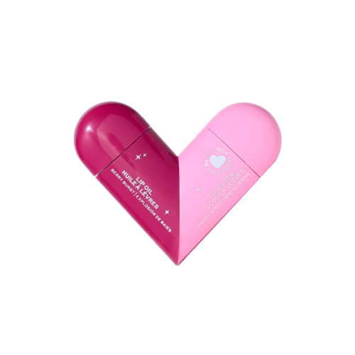 I Heart Revolution - *Midnight Cherry* - Dúo de aceite y brillo de labios Twist Duo