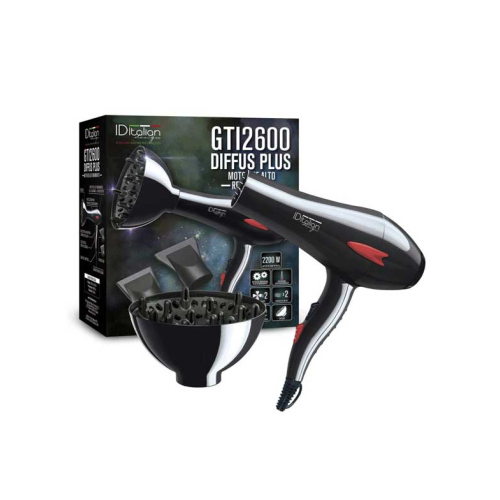 ID Italian Design - Secador de cabello con difusor GTI2600 Plus
