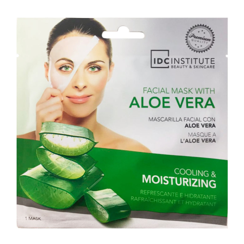 IDC Institute - Mascarilla con Aloe Vera - Refrescante e Hidratante