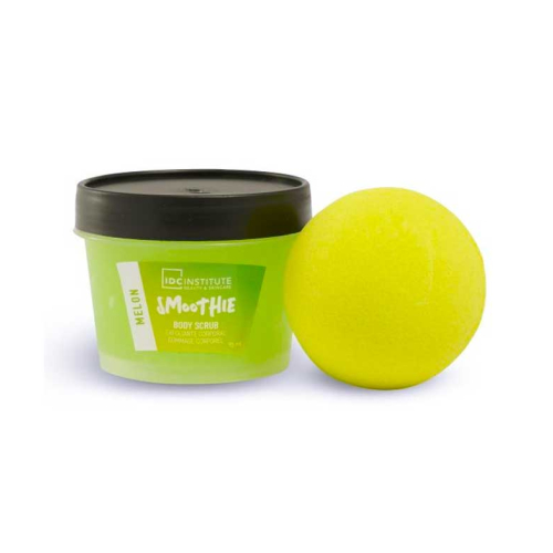 IDC Institute - Set de exfoliante y bomba de baño - Melon