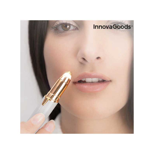 InnovaGoods - Depiladora facial de precisión No-Pain Precision Hair Trimmer