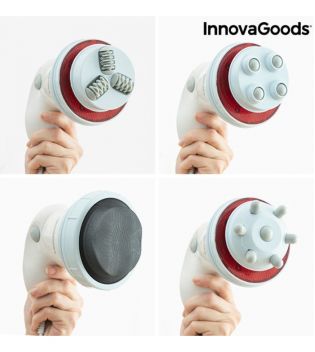 InnovaGoods - Masajeador anticelulítico vibratorio con infrarrojos 5 en 1 Cellyred
