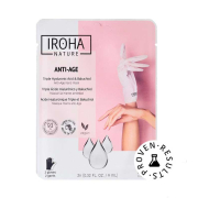Iroha Nature - Guantes mascarilla antiedad - Triple Ácido Hialurónico, Bakuchiol y Niacinamida