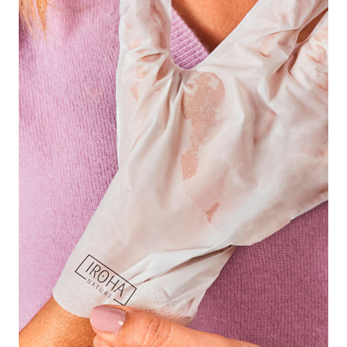 Iroha Nature - Guantes mascarilla antiedad - Triple Ácido Hialurónico, Bakuchiol y Niacinamida