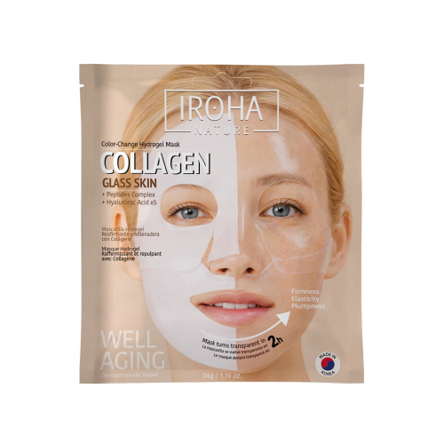Iroha Nature - Mascarilla facial con colágeno antiedad Glass Skin