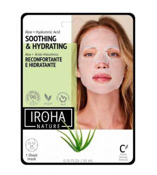 Iroha Nature - Mascarilla Facial de Papel Hidratante - Aloe Vera