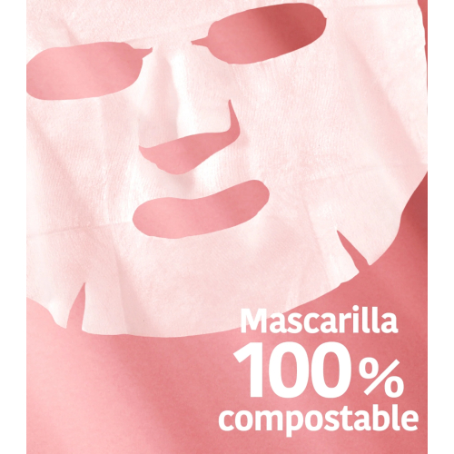 Iroha Nature - Mascarilla Facial iluminadora e hidratante - Vitamina C + Ácido Hialurónico