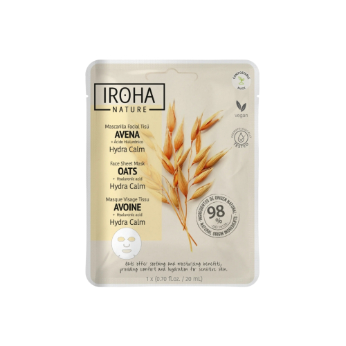 Iroha Nature - Mascarilla hidratante calmante con avena