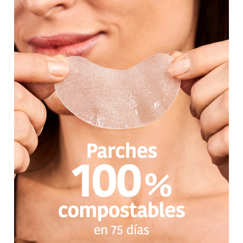 Iroha Nature - Parches Antiarrugas, Antibolsas, e Iluminadores Global Eye Care - Niacinamida, Cafeína y Péptidos