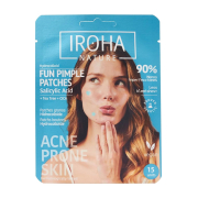 Iroha Nature - Parches para granos con ácido salicílico, árbol de té y CICA Fun
