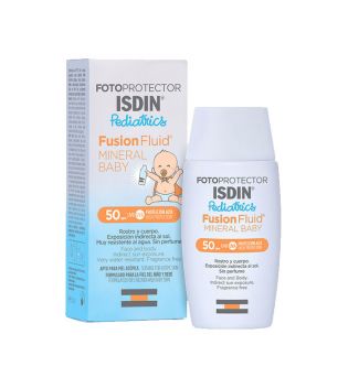ISDIN - *Pediatrics* - Fotoprotector para rostro y cuerpo Fusion Fluid Mineral Baby SPF50+