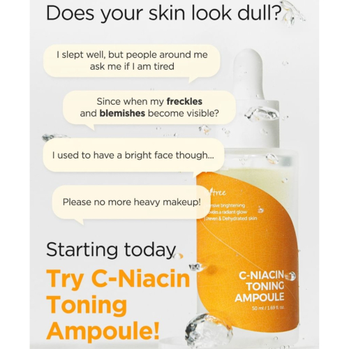 ISNtree - *C-Niacin* - Sérum hidratante y reparador Toning Ampoule