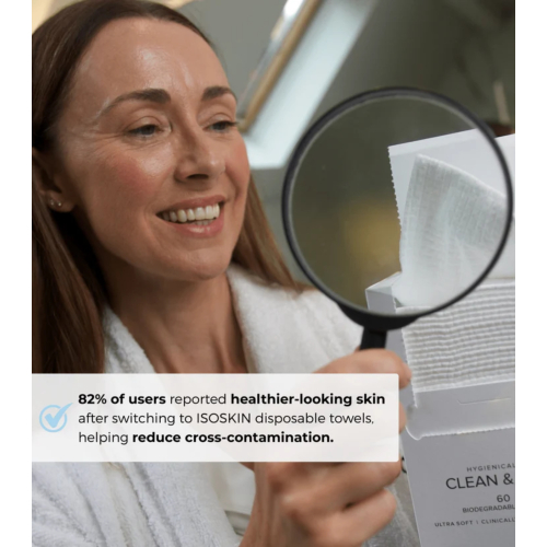 ISOCLEAN - Toallitas de algodón desechables - 60 uds