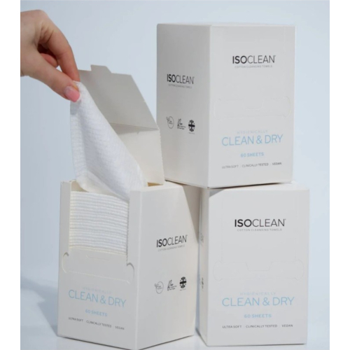 ISOCLEAN - Toallitas de algodón desechables - 60 uds