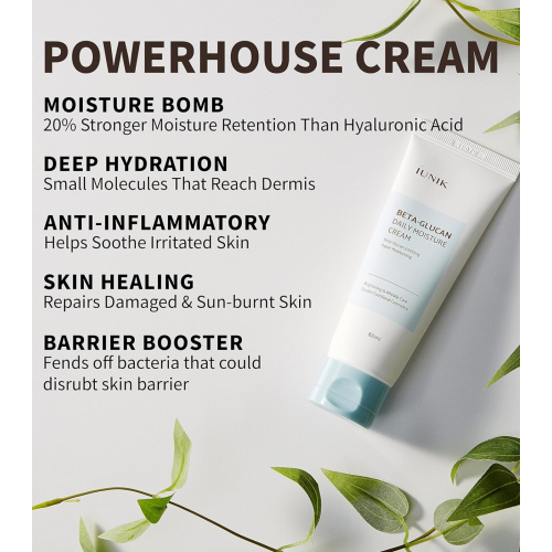 iUNIK - Crema facial hidratante Beta-Glucan