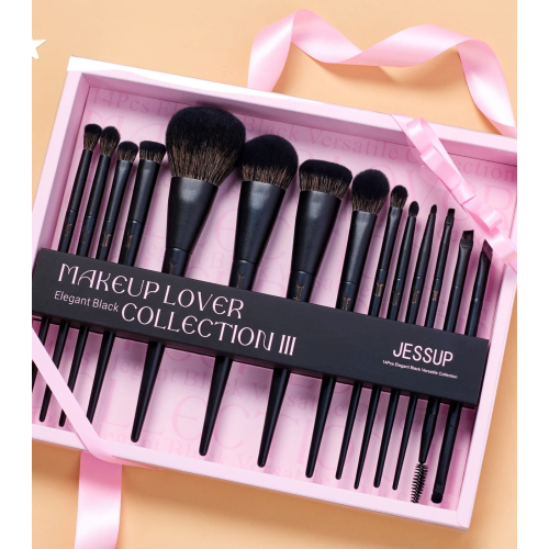 Jessup Beauty - *Collection III* - Set de brochas con caja - Elegant Black