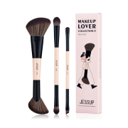 Jessup Beauty - *Collection VI* - Set de 3 brochas - Peach Dust
