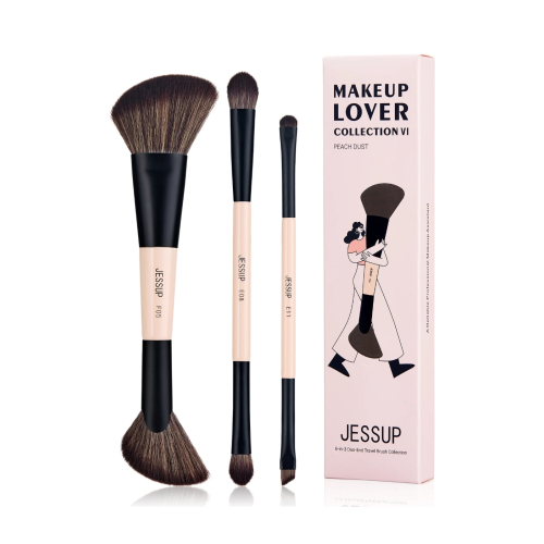 Jessup Beauty - *Collection VI* - Set de 3 brochas - Peach Dust