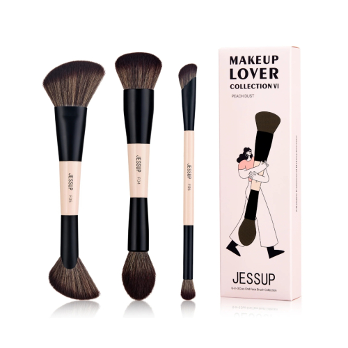 Jessup Beauty - *Collection VI* - Set de 3 brochas - Peach Dust T600