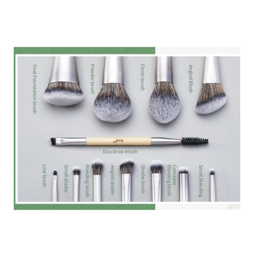 Jessup Beauty - *Eco-Friendly Makeup* - Set de brochas 12 piezas - T327: Burlywood