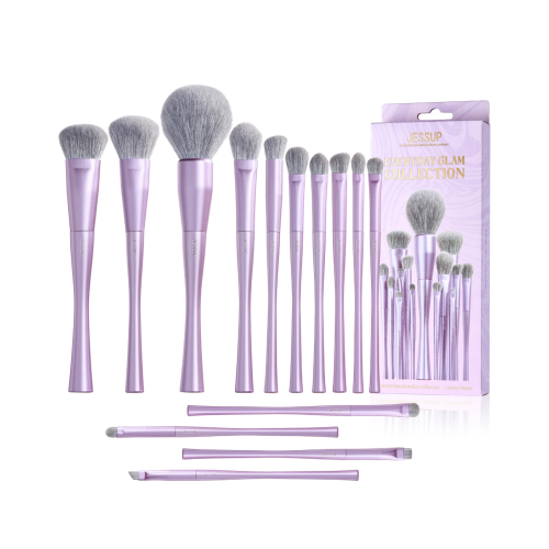 Jessup Beauty - *Everyday Glam* - Set de brochas 14pc Luxury Purple - T512