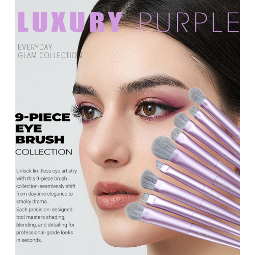 Jessup Beauty - *Everyday Glam* - Set de brochas 14pc Luxury Purple - T512
