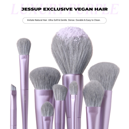 Jessup Beauty - *Everyday Glam* - Set de brochas 14pc Luxury Purple - T512