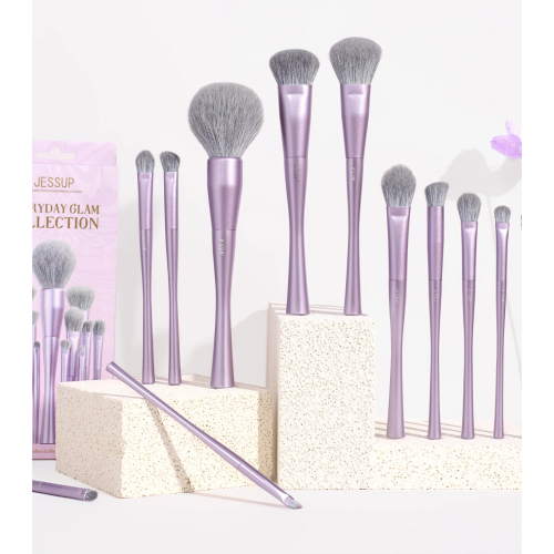 Jessup Beauty - *Everyday Glam* - Set de brochas 14pc Luxury Purple - T512