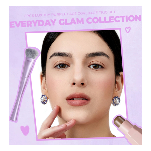 Jessup Beauty - *Everyday Glam* - Set de brochas Face Coverage Trio - T513