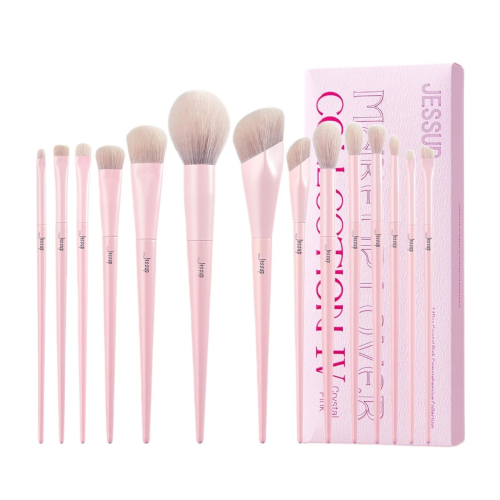 Jessup Beauty - *Makeup Lover Collection IV* - Set de 14 brochas - Crystal Pink