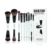 Jessup Beauty - *Makeup Lover Collection V* - Set de 10 brochas - Bright Cyan